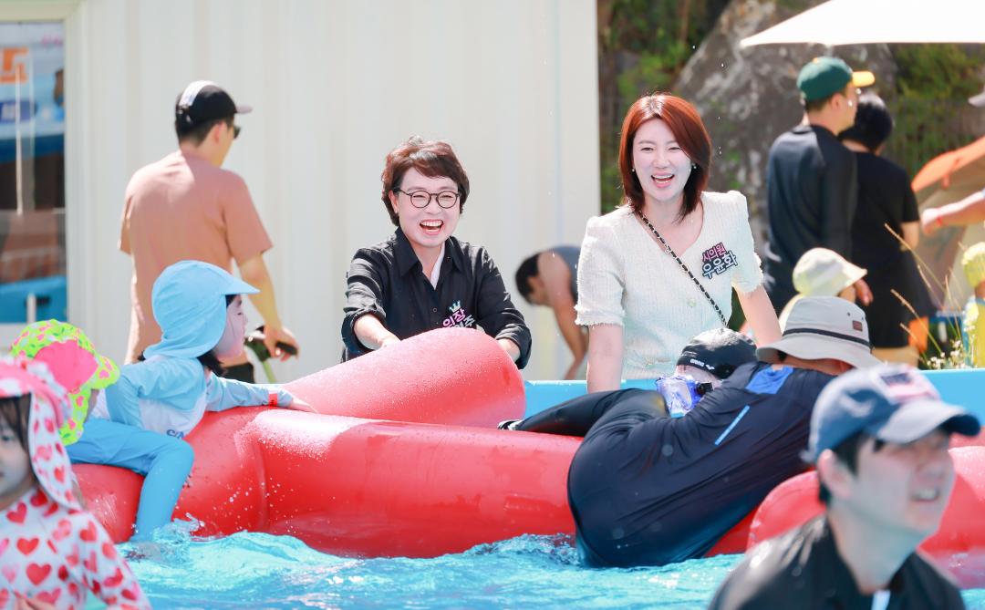 갈현초등학교 임시 물놀이장 개장식