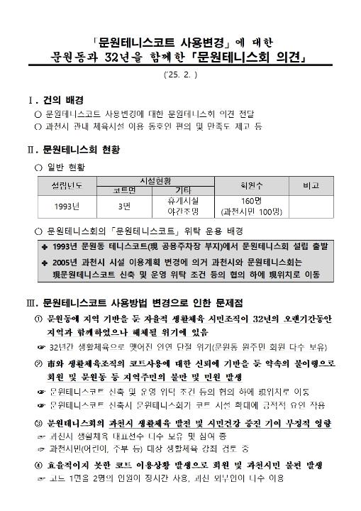 '문원테니스코트 이용에 관한 건의' 게시글의 사진(1) '1738905469600.jpg'